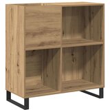 vidaXL ormar za vinile staro drvo čvrsto hrastovo drvo srednji vrata | shoptok.hr