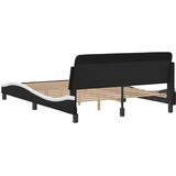  Okvir za krevet Dover crno-bijeli 140x190 cm umjetna koža | shoptok.hr