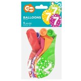  Set 5 pisanih balonov s pikami in številko - 7 Cene