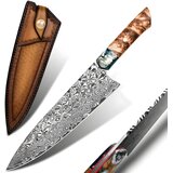  Damaskasti kuhinjski nož HARAHU RY-26707 - Smeđa KP26707 | shoptok.hr