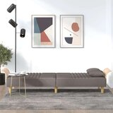  Raztegljiv kavč z naslonjali za roke taupe blago, (20698346) | Shoptok.si