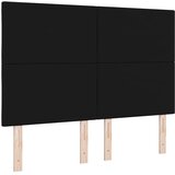  LED glava kreveta Crna 160 cm tkanina | shoptok.hr