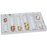  Uložnica za kovanice za Eure, 262x160x30 mm, kapacitet: EUR 125.75, svjetlosiva Cijene