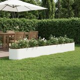  Povišeni vrtni krevet Bijela 380 x 40 x 40 cm Čelik Cijene