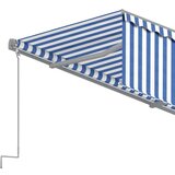  Tenda na ručno uvlačenje s roletom 4 5 x 3 m plavo-bijela | shoptok.hr