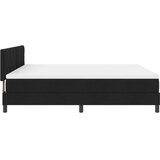  Postelja z vzmetnico z vzmetnico Črna 180 x 200 cm blago, (5000126131) | Shoptok.si