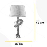 Lesnina XXXL STENSKA SVETILKA Corda-Mauli E27 | Shoptok.si