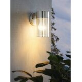 Eglo fantecolo spoljna zidna lampa/1, e27, 40w, ip44, nehrđajući čelik/staklo | Eponuda.com