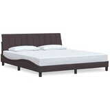 Maison Chic Posteljni okvir - Dvoposteljna postelja - Zakonska postelja brez vzmetnice temno rjav 180x200 cm blago-J4343, (21768268) | Shoptok.si