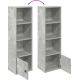  Regal za knjige boja betona 31x24x102 cm konstruirano drvo | Eponuda.ba
