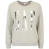 Gap Petite Sweater majica siva melange / srebro