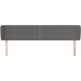 Uzglavlje s ušima sivo 203x23x78/88 cm od umjetne kože | Eponuda.com
