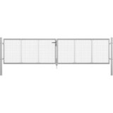  Vrata od pocinčanog čelika 415 x 125 cm srebrna | shoptok.hr