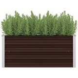 vidaXL Visoka greda rjava 100x40x45 cm pocinkano jeklo Cene