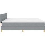  s opruga kutije Svijetlo siva 200 x 200 cm tkanina | shoptok.hr