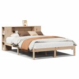  s regalom za knjige bez madraca 135x190 cm od borovine | shoptok.hr