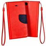  Preklopni ovitek / etui / zaščita Fancy za Sony Xperia M5 - rdeči & modri
