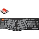 KEYCHRON K11 Max QMK/VIA Brezžična Mehanska Tipkovnica Low-Profile Bela LED / Gateron Red / K11M-A1, (22107828) | Shoptok.si