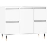 Maison Chic Kopalniška omarica - Kopalniški kabinet visok sijaj bela 80x33x60 cm inženirski les, (21794795) Cene