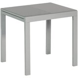 Gardenson Raztegljiva Vrtna Miza Ambia, Steklo, Aluminij, 80-120x70 | Shoptok.si