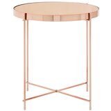 Premier Housewares Okrogla stranska mizica s stekleno mizno ploščo ø 43 cm Allure – Cene
