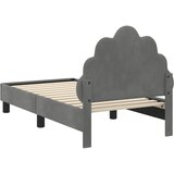  Okvir kreveta za malu djecu s naslonom Tamnosiva 70 x 140 cm | shoptok.hr