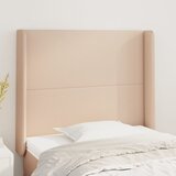  Uzglavlje s ušima boja cappuccina 93x16x118/128 cm umjetna koža | shoptok.hr