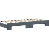  Dnevni krevet na razvlačenje bez madraca tamnosivi 80x200 cm | shoptok.hr