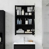  Kupaonski ormar s ogledalom Crni hrast 30 x 10,5 x 50 cm | shoptok.hr