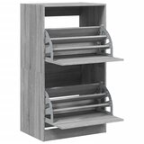 Ormarić za cipele s 2 ladice siva boja hrasta 60x42x108 cm | Eponuda.com