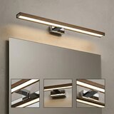  Brilagi-LED Kupaonsko osvetljenje za ogledalo WOODY MIRROR 3v1 LED/15W/230V IP44 hrom/hrast orah | Eponuda.com