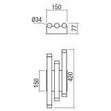  Redo 01-2036 - LED zidna lampa MADISON 6xLED/4W/230V zlatna | Eponuda.com