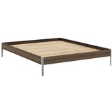 Karup Design Rjava zakonska postelja iz masivnega bora z letvenim dnom 160x200 cm Core – | Shoptok.si