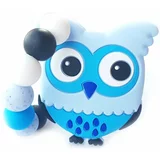 KidPro Teether Owl Blue grizalo 1 kos