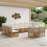  Set vanjskih sofa Prirodna i krema bijela Poliester | shoptok.hr