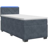  s box springom, madracem i LED-om Tamnosiva 90 x 200 cm | shoptok.hr