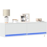  Zidni TV ormarić s LED svjetlima bijeli 140x31x38 cm | shoptok.hr