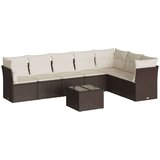 vidaXL 8-dijelni set vrtnih sofa s jastucima smeđi od poliratana | shoptok.hr