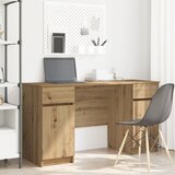 vidaXL Pisalna miza Artisan Oak 140x49x76 cm Inženirski les | Shoptok.si