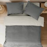 Dekordom Posteljina cb simple set bicolor - anthracite/light grey 025564 | ePonuda.com