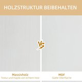  Zidna polica plutajuća polica 5 polica puno drvo bijela | shoptok.hr