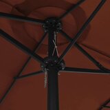  Zunanji senčnik z aluminijastim drogom 460x270 cm terakota | Shoptok.si