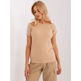 RELEVANCE Blouse-RV-BZ-8932.42-dark beige | Shoptok.si