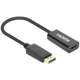 Manhattan 4K@60Hz Active DisplayPort na HDMI Adapter DisplayPort moški na HDMI ženski kabelski adapter s črnim ključem 153713 DisplayPort ad, (20447715) Cene