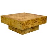 Dutchbone Klubska mizica v orehovem dekorju v naravni barvi 90x90 cm Quinn – | Shoptok.si