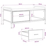  Stolić za kavu Hrast artisan 90 x 49 x 41 cm Konstruirano drvo | shoptok.hr