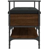  Klupa za cipele boja smeđeg hrasta 85,5x42x57,5 cm drvena | Eponuda.com