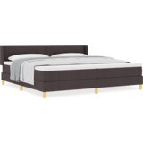  Krevet s opruga kutije Tamno smeđa 200 x 200 cm boja drva | shoptok.hr