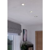 Eglo LED vgradna svetilka Saliceto (Topla bela, Premer: 8,8 cm, Mat nikelj, 3 kos) | Shoptok.si