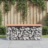  Vrtna klupa s gabionskim dizajnom 103x44x42 cm drvo duglazije | shoptok.hr